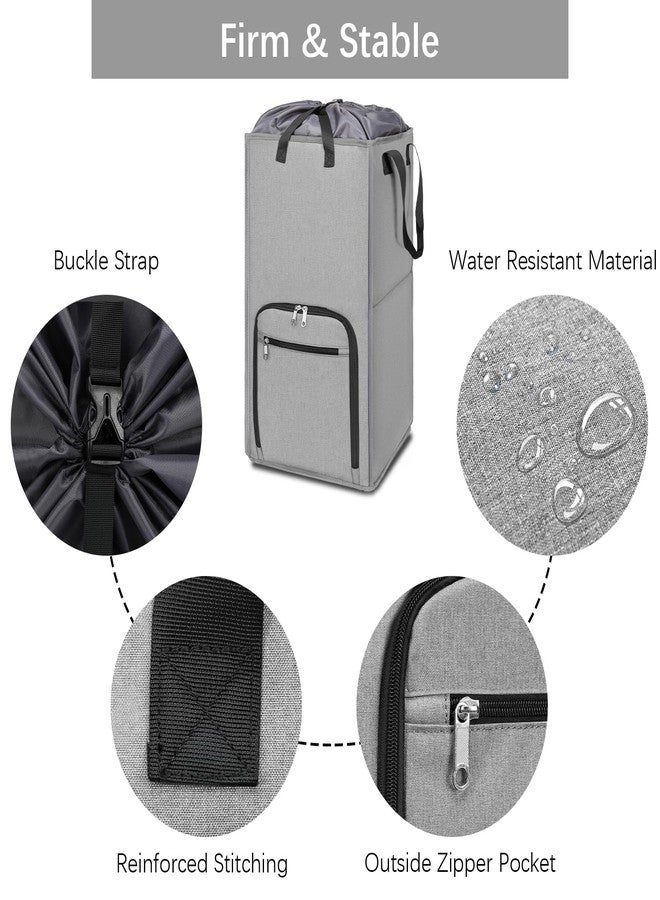 Bukere Rolling Laundry Hamper with Wheels, Large 90L Freestanding Collapsible Laundry Basket Bag for Clothes Storage, Heavy Duty Removable Wheeled Cart for College Dorm Apartment Laundry Room Bathroom - Image 5