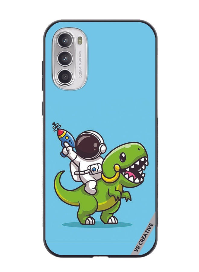 VR CREATIVE Protective Case Cover For Motorola Moto G82 Dinosaur Design Multicolour - Image 1