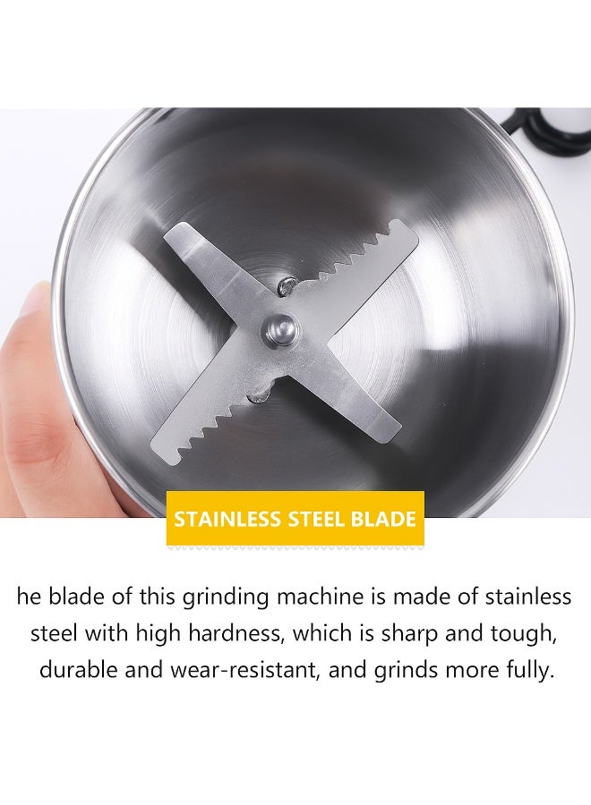 GRINDER 3-Pin Electric Coffee & Spice Grinder Electric Coffee & Spice Grinder 200W – Stainless Steel Bowl, Metal Blade, Multipurpose Dry Food Grinder for Coffee Beans, Nuts, Spices, Cardamom, Pepper, and Grains - Image 3