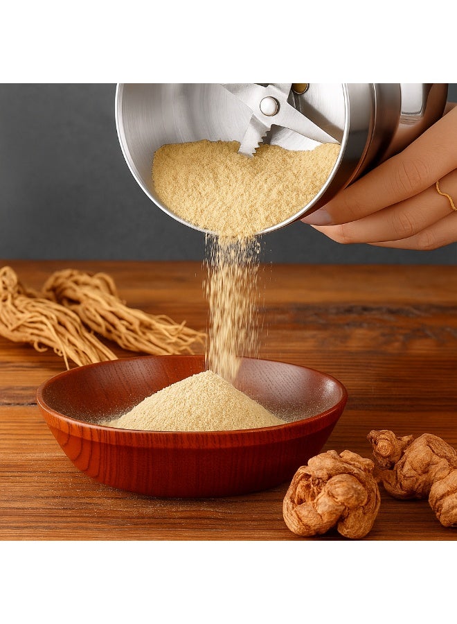 GRINDER 3-Pin Electric Coffee & Spice Grinder Electric Coffee & Spice Grinder 200W – Stainless Steel Bowl, Metal Blade, Multipurpose Dry Food Grinder for Coffee Beans, Nuts, Spices, Cardamom, Pepper, and Grains - Image 4