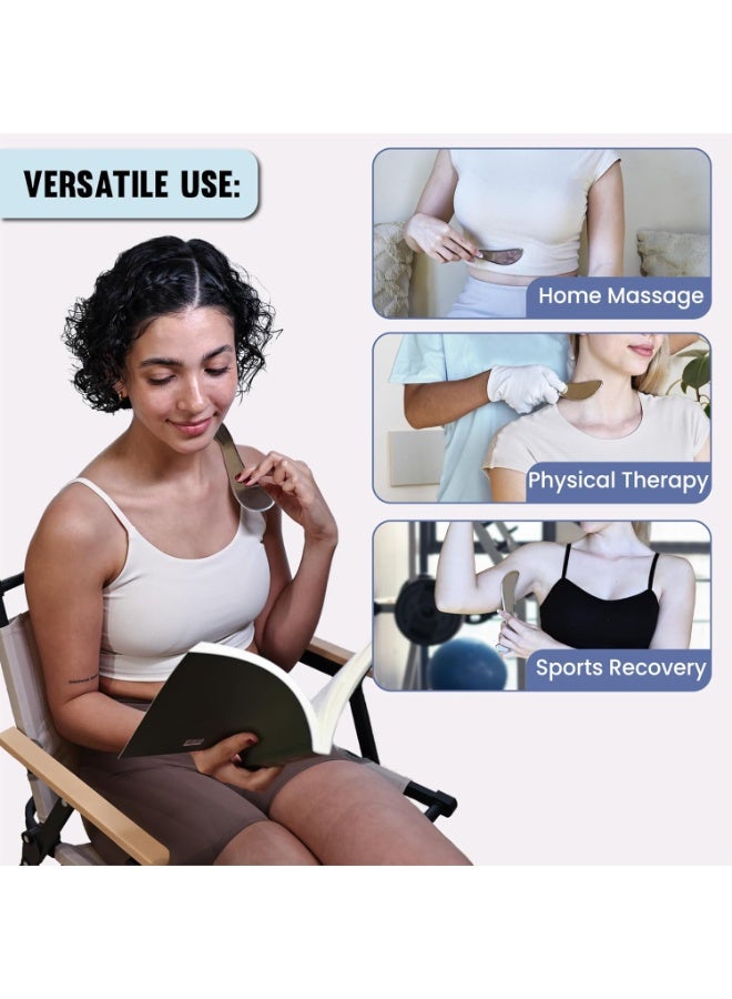 general Muscle Scraper Tools, Stainless Steel Guasha Tool for Body, Scraping Tool Physical Therapy, Myofascial Release Tool, Massage Tools for Deep Tissue - Image 4