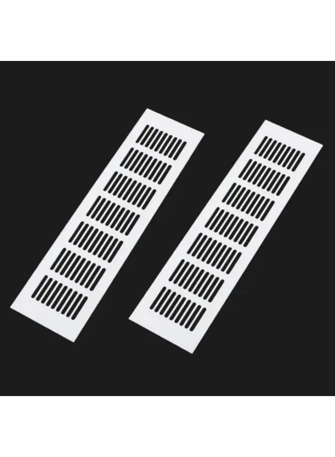 2pcs 3 in 1 Interlocking Aluminum Airflow Grille Silvery EMI Shielded Heat Resistant Vent Covers - Image 1