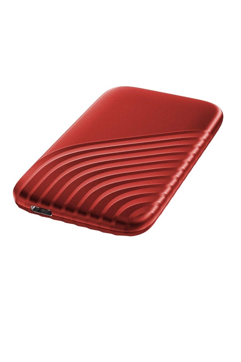 Portable SSD, Portable External Solid State Drive, Sturdy And Blazing Fast Data Storage Drive, Password Protection Backup Drive With Hardware Encryption, (1pc, Red, 500GB) - Image 1