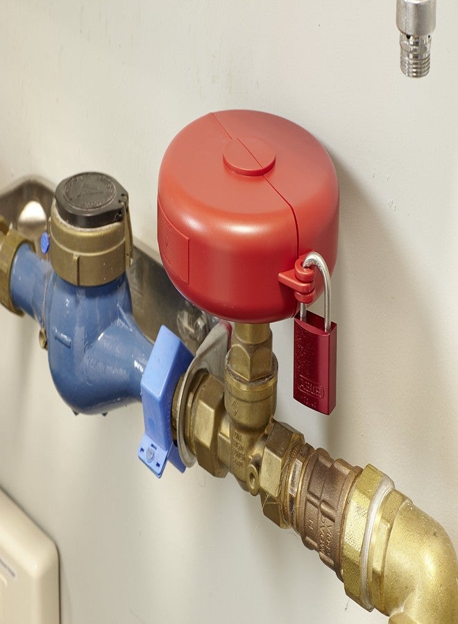 ABUS Red 72/30 Lockout Tagout Safety Padlock with 1" Shackle, 3 Pack, Keyed Alike, 3 Padlocks with 6 Keys - Image 2