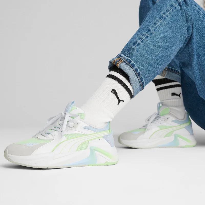 PUMA Women's White-Spring Fern Rs-Pulsoid Beach Days Wns White Women's Casual Sports Shoes