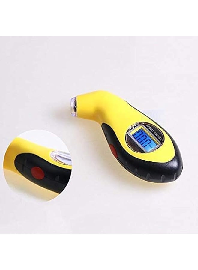 LCD Digital Tire Tyre Air Pressure Gauge Tester Tool w/light - Image 2