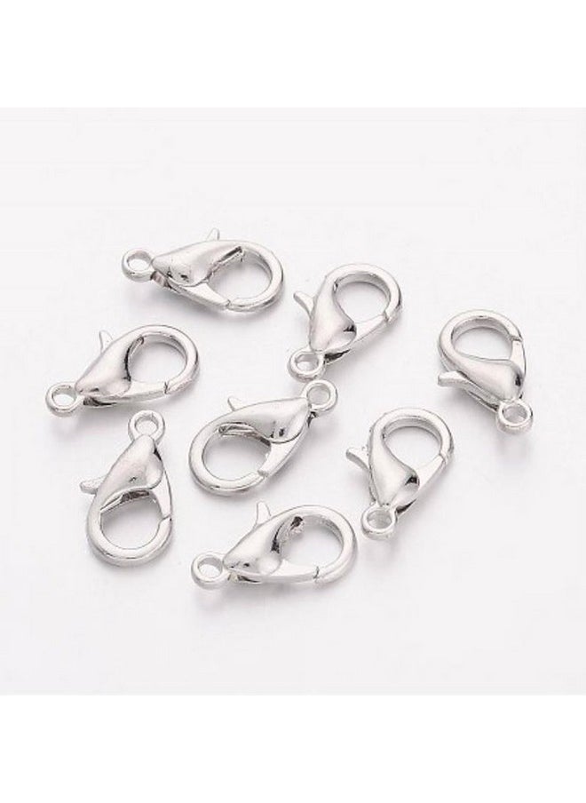 Adabele - 50Pcs Silver Trigger Lobster Claw Clasp 20Mm Large For Bracelet Necklace Jewelry Craft Making Cf41 1 - Image 1