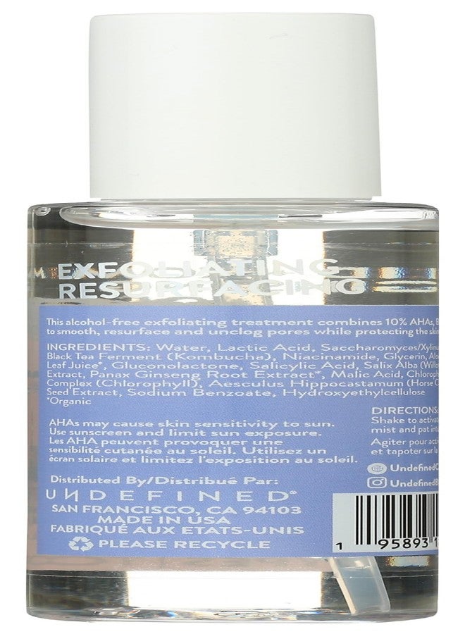 Undefined R&R Exfoliator – 10% Acid Chemical Exfoliator Mist to Smooth, Resurface and Unclog Pores with Lactic Acid, Salicylic Acid, Niacinamide, Ginseng 3.3oz - Image 2