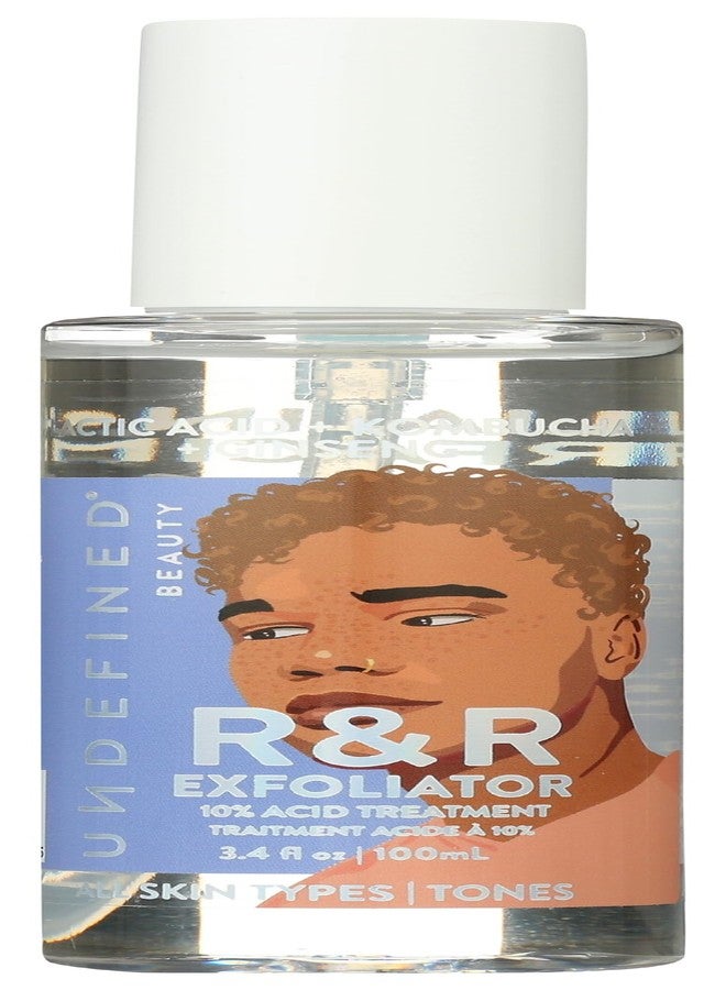 Undefined R&R Exfoliator – 10% Acid Chemical Exfoliator Mist to Smooth, Resurface and Unclog Pores with Lactic Acid, Salicylic Acid, Niacinamide, Ginseng 3.3oz - Image 1