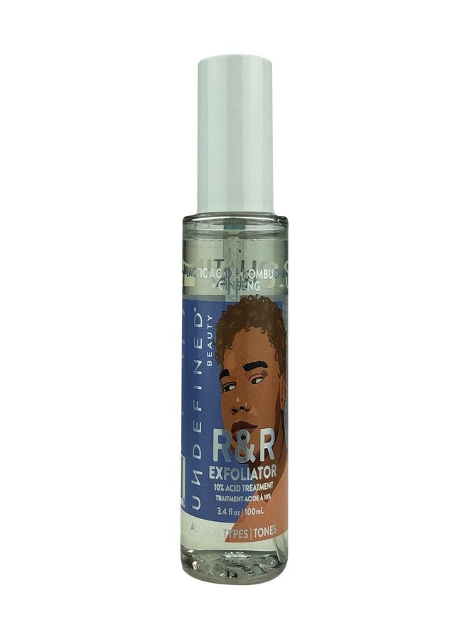 Undefined R&R Exfoliator – 10% Acid Chemical Exfoliator Mist to Smooth, Resurface and Unclog Pores with Lactic Acid, Salicylic Acid, Niacinamide, Ginseng 3.3oz - Image 4