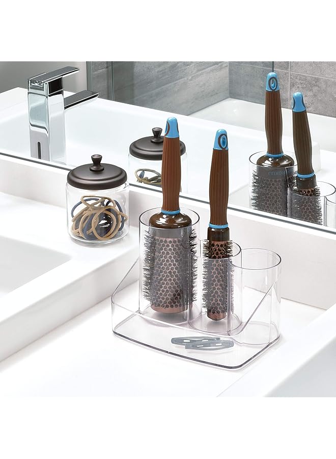 InterDesign Plastic Hair Care Organizer Styling Center The Clarity Collection – 8 Inch X 5.5 Inch X 5.5 Inch Clear - Image 3