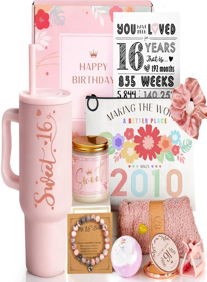 Mirasphere Sweet 16 Gifts for Girls,16th Birthday Gifts for Girls, Unique Sweet 16 Gifts Ideas, 11 Pieces Trendy 16th Birthday Gifts for Daughter, Niece, Granddaughter, Happy 16th Birthday Gifts - Image 1