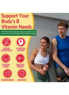 NEVISS Super Vitamin B Complex Gummies - All B Vitamins Including Methyl B12, B1, B2, B3, B5, B6, Biotin, Methylfolate with Vitamin C, Choline, Inositol, PABA for Energy, Brain & Immune Support, Sugar Free  - Image 4