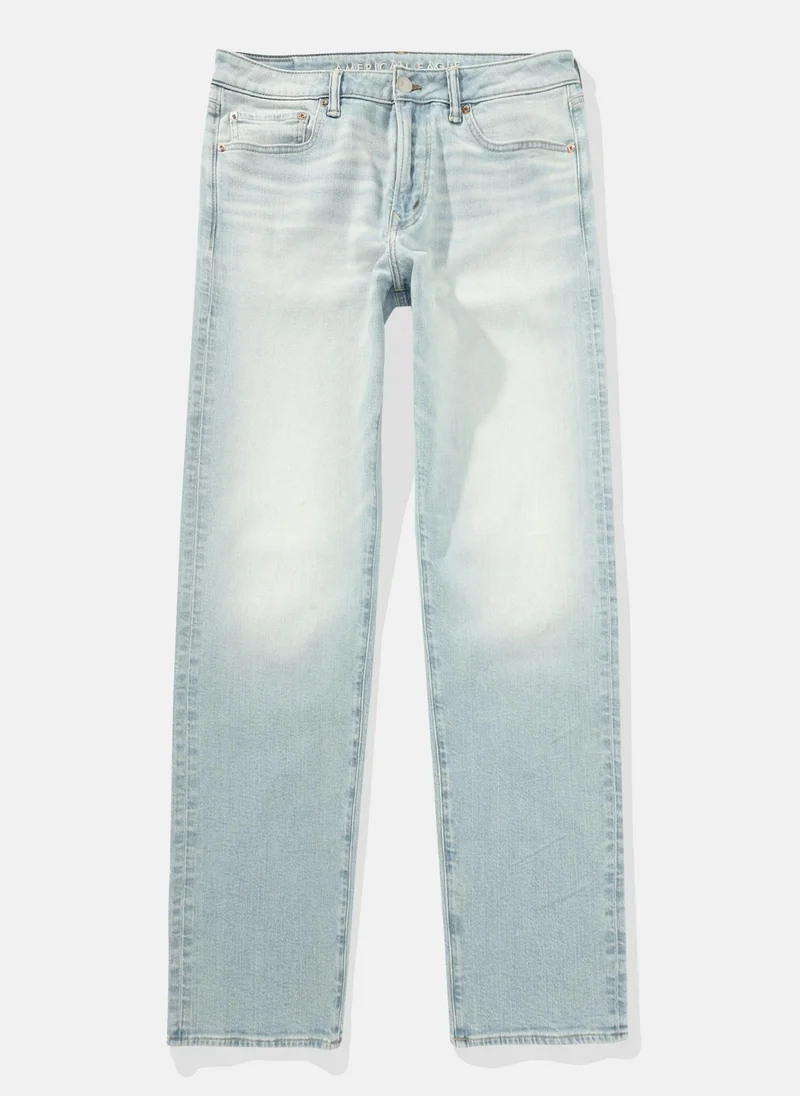 امريكان ايجل Airflex+ Rinse Wash Straight Fit Jeans