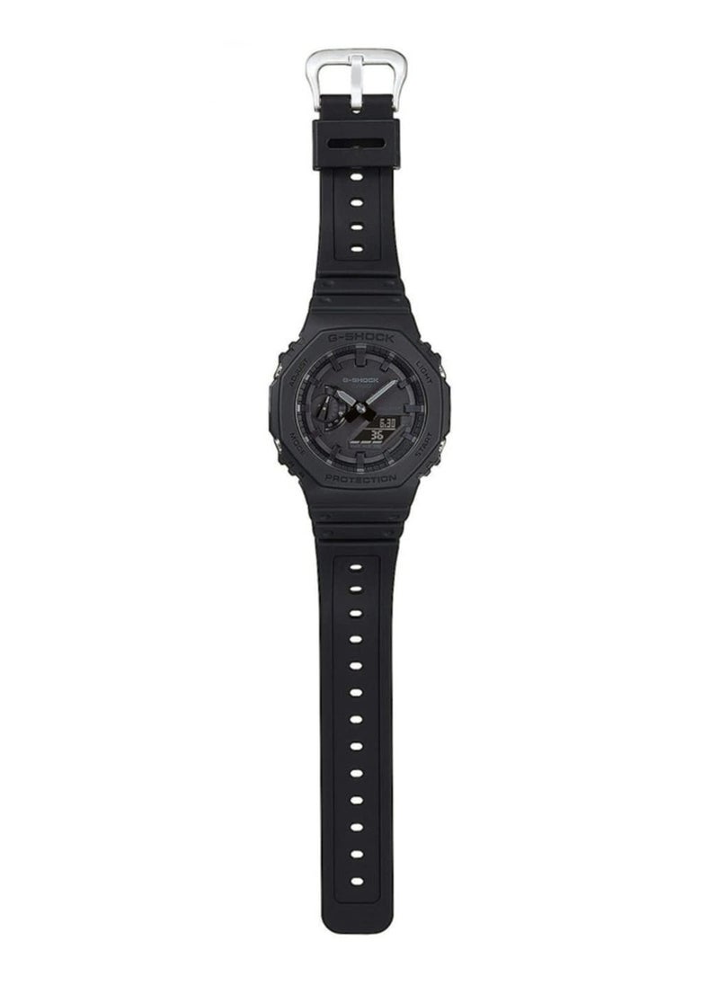 G-SHOCK Mens Quartz Watch 48.5 × 45.4 × 11.8 mm Analog-Digital Display Plastic Strap Sport Watch For Men GA-2100-1A1