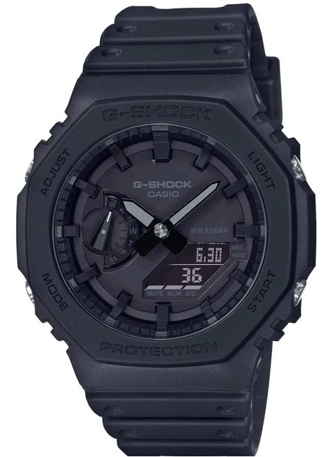 G-SHOCK Mens Quartz Watch 48.5 × 45.4 × 11.8 mm Analog-Digital Display Plastic Strap Sport Watch For Men GA-2100-1A1