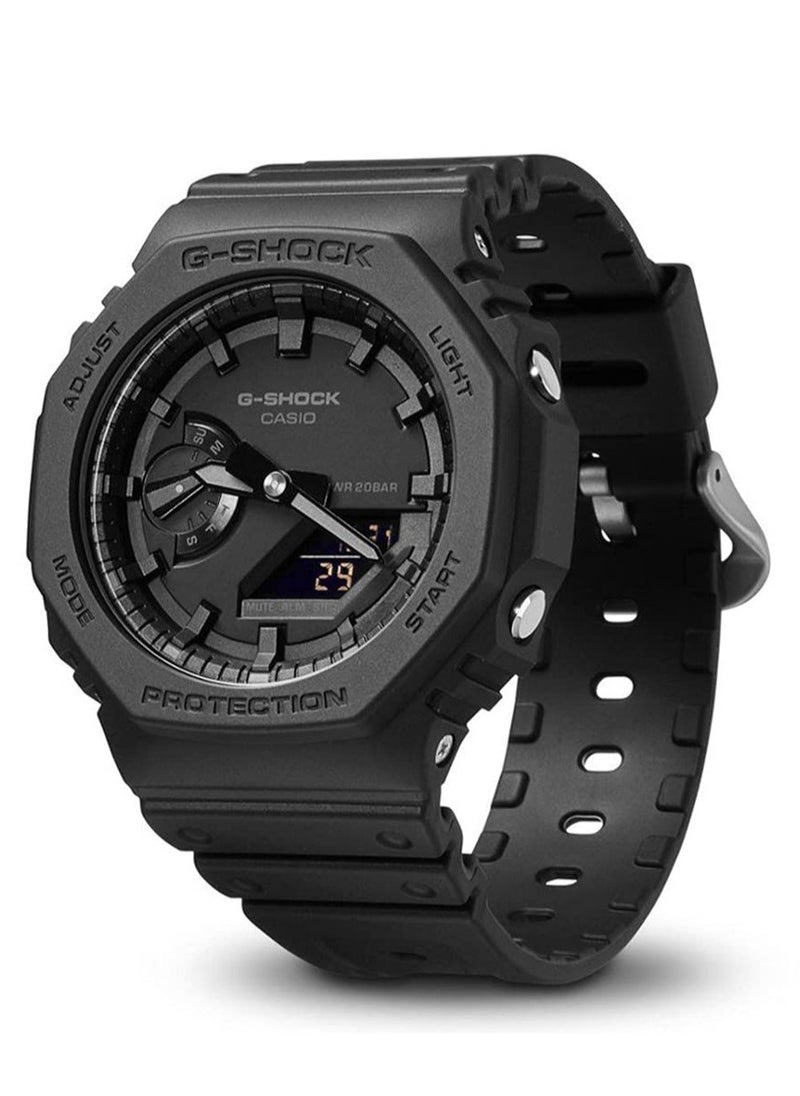 CASIO G-SHOCK Mens Quartz Watch 48.5 × 45.4 × 11.8 mm Analog-Digital Display Plastic Strap Sport Watch For Men GA-2100-1A1  - Image 5