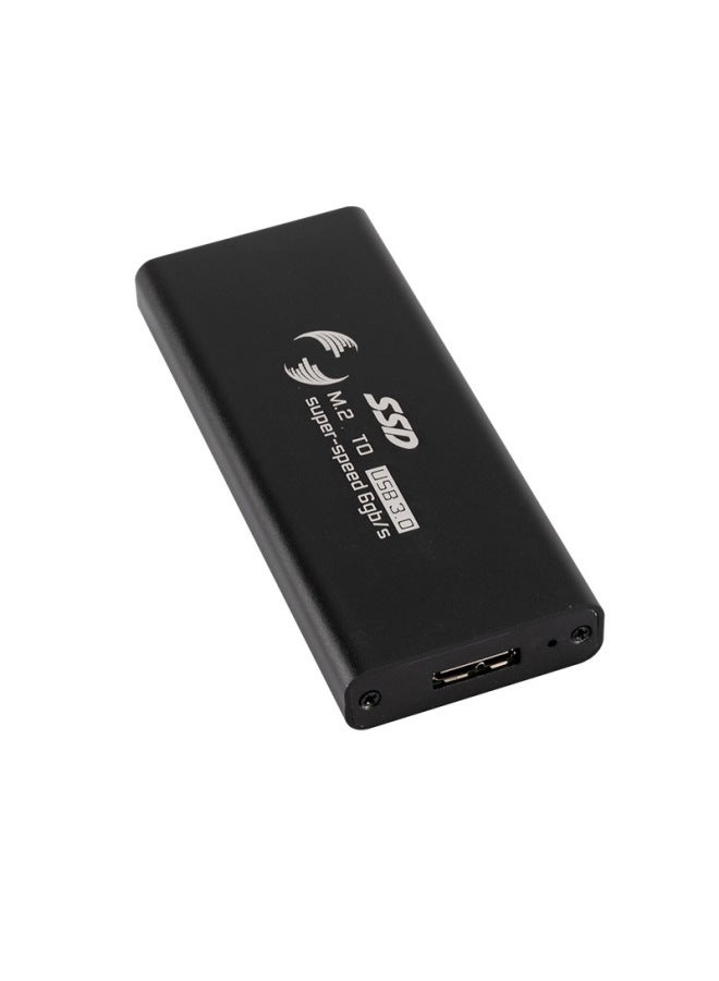 NGFF M.2 SSD Solid State Disk Adapter Box Aluminum Alloy M2 To USB3.0 Mobile Hard Disk Box Direct Sales-Color:Black