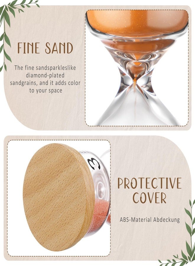Kingdder Pack of 6 Wooden Sand Timer Set Operation Colorful Hourglass Timer Sandglass 1/3/5/10/15/30 Minutes Wood Sand Clock for Back to School Classroom Office Kitchen Cooking Home - Image 3