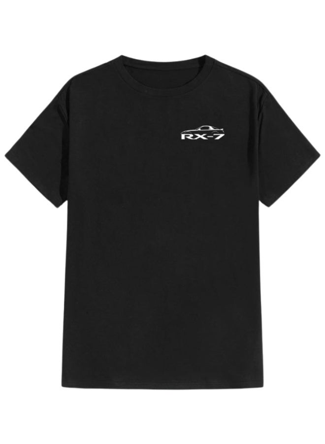 TrendSavy Japanese Sports Car Graphic T-Shirt for Men | JDM Style Performance Car Back Print Streetwear Tee - Image 2