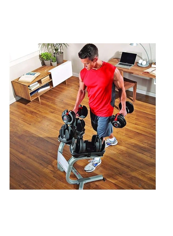 Cool Baby Style COOLBABY Adjustable Dumbbells Pair 52.5LB × 2 | 24KG × 2 | Professional Home Gym Dumbbell Set | Space-Saving, Non-Slip, 15-in-1 Adjustable Weights for Full-Body Strength Training - Image 4