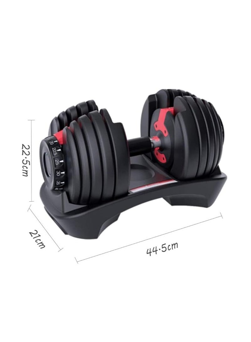 Cool Baby Style COOLBABY Adjustable Dumbbells Pair 52.5LB × 2 | 24KG × 2 | Professional Home Gym Dumbbell Set | Space-Saving, Non-Slip, 15-in-1 Adjustable Weights for Full-Body Strength Training - Image 5