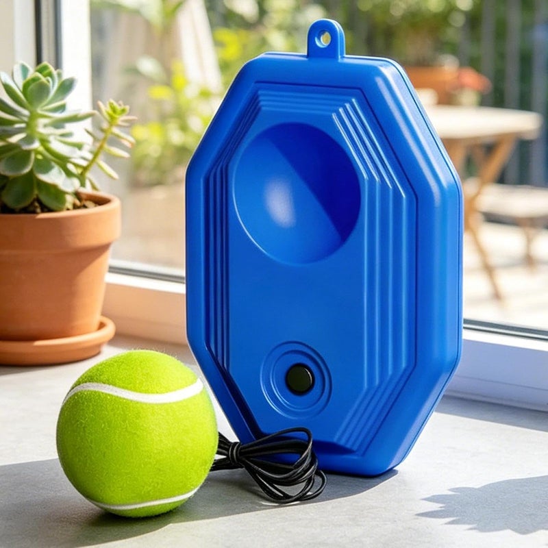 Tennis Practice Rebounder Training Hitting Rebound Equipment | with String Tennis Trainer for Kids for Adults Family Dogs Party School Backyard Beach Home - Image 2