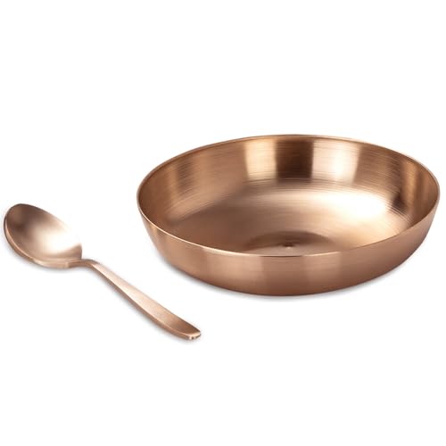 kansya 78:22 Ratio Pure Bronze Breakfast/Nashta Set - Traditional Dining Collection for Healthy Eating, Durable & Elegant Design for Everyday Use, Boosts Nutrition, Ideal for Serving Snacks, Meals - Image 1