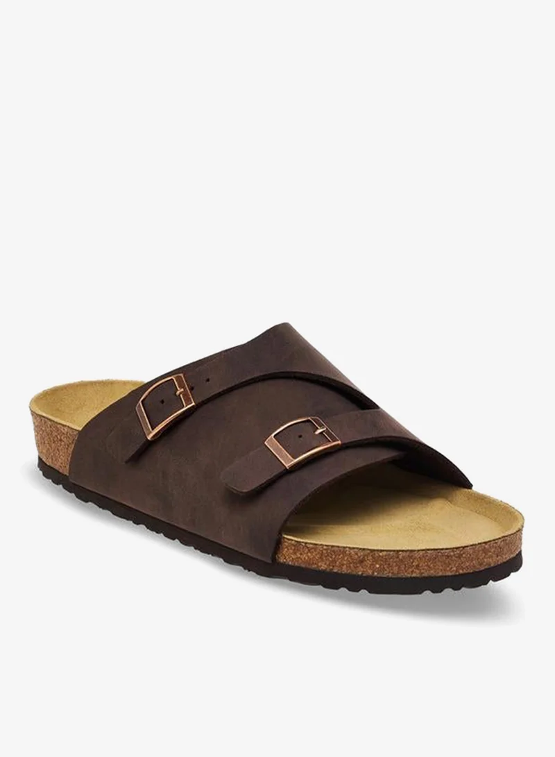 Le Confort Men Buckle Detail Comfort Sandals