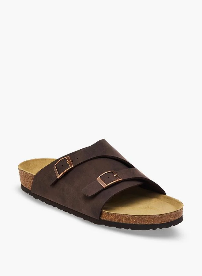 لو كونفورت Men Buckle Detail Comfort Sandals