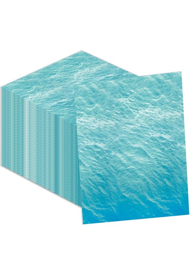 KFJBPB 50 Pcs Ocean Sea Napkins 13 x 13 Inches, Ocean Waves Paper Napkins Ocean Theme Disposable Cocktail Napkins for Baby Shower Hawaiian Birthday Party Decorations (Ocean Sea) - Image 1