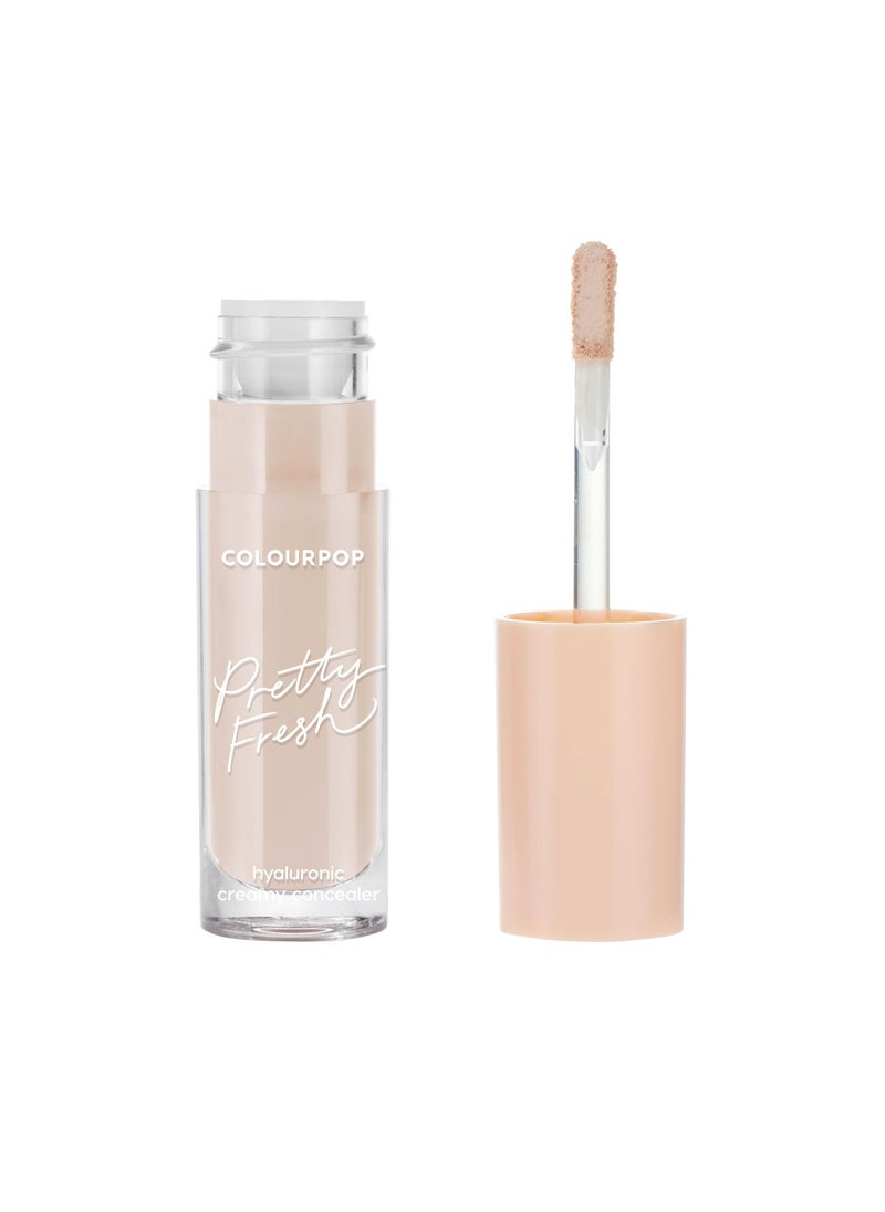 COLOURPOP ColourPop Pretty Fresh Creamy Concealer - Full Coverage Concealer with a Natural Finish - Formulated with Hyaluronic Acid & Coconut Water for Instant Hydration - Light - 40N (0.3 oz) 