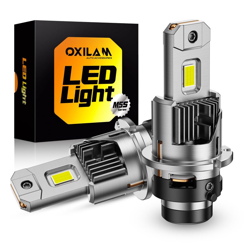 OXILAM 2026 Latest D2S Bulbs 900% Ultra Bright 6500K, 1:1 Mini Xenon Size Fog Light Bulb, Non-Polarity IP68 Waterproof Wireless HID Bulbs Replacement, 2PCS - Image 1