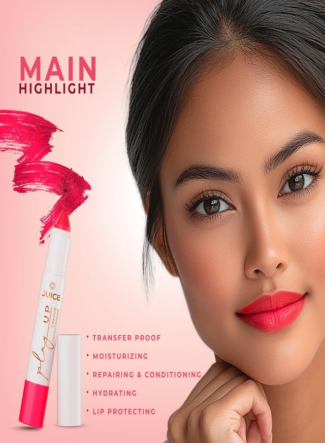 Juice Long Lasting, 4pc Lipstick Combo Set For Women(Balmy Brown-M19 Bullet Lipstick, Endless Petal-MCR07 Play up Lip Crayon, Gloss Kiss-G01 Liquid Lipstick, Brew-tiful-M19 Slim Stick) - Image 4