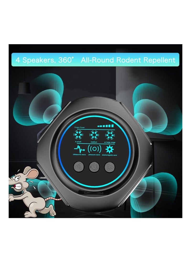 Ultrasonic Pest Repeller for Squirrels, Mice, and Rats - Indoor Rodent Control Device for Attics, Garages, Basements, and Crawl Spaces - Effective Mouse and Rat Deterrent Solution.