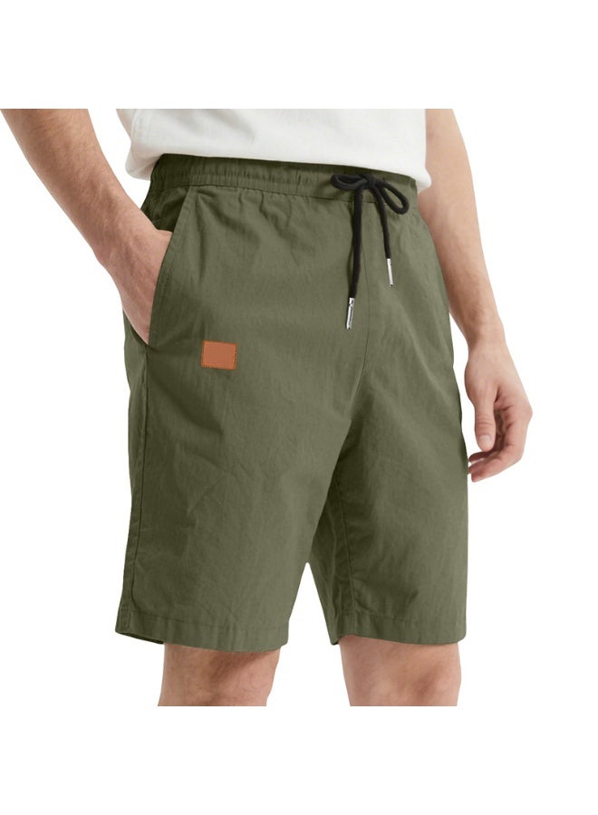 YUKE Men's athletic and casual shorts, comfortable drawstring pocket shorts, breathable summer shorts, stylish beach shorts, elastic waistband design, suitable for sports, running, fitness, ball sports and family wear. - Image 3