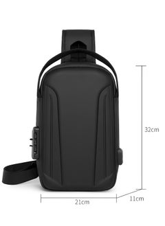 Skycare skycare Anti theft Crossbody Sling Bag,Waterproof Chest Daypack with USB Charging, Shoulder Backpack for Men  - Image 4