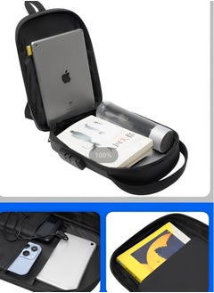 Skycare skycare Anti theft Crossbody Sling Bag,Waterproof Chest Daypack with USB Charging, Shoulder Backpack for Men  - Image 3