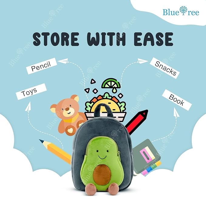 Blue Tree Cute Kids Backpack Toddler Bag Plush Animal Cartoon Mini Travel Bag for Baby Girl Boy 1-6 Years, Ideal for Gifting for Kids - Image 5