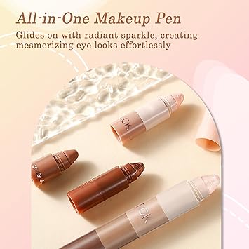 Eyeshadow pencil high pigment and smooth texture 5in1 compact eyeshadow stick matte shimmer eye shadow stick waterproof beginnerfriendly longwear makeup for women - Image 4