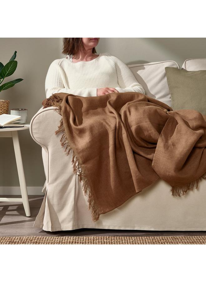 erorex Throw, light brown, 130x170 cm - Image 4