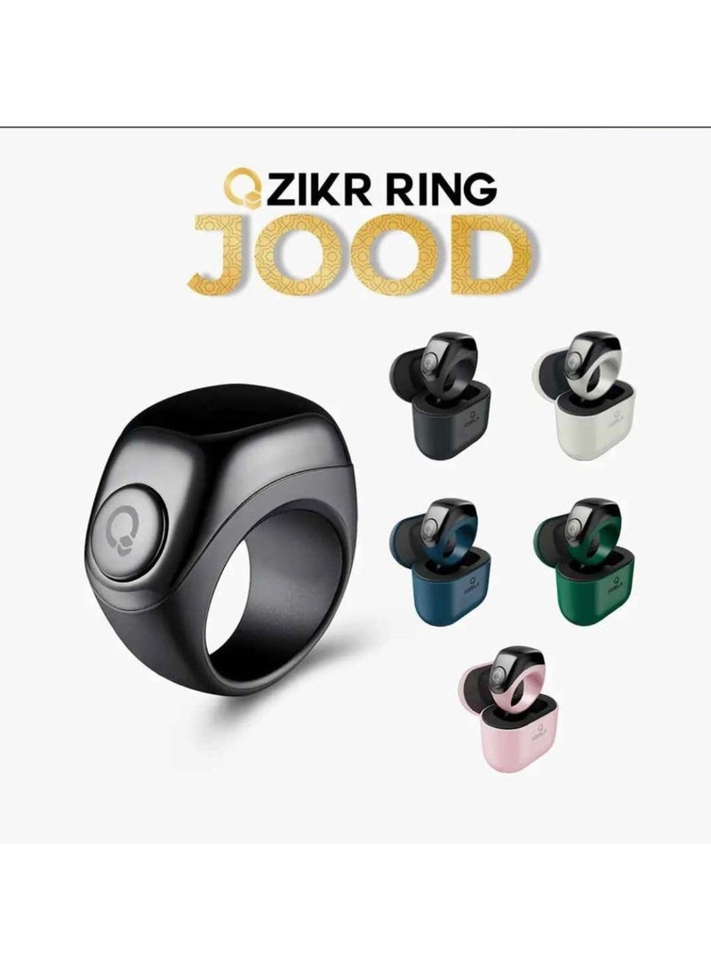 Smart Zikr Ring - JOOD | Tasbih 3-in-1 Flex Lite Smart Tasbih Zikr Ring Counting With 3 Compatible Sizes(18mm/ 20mm/ 22mm) Black Edition - Image 4