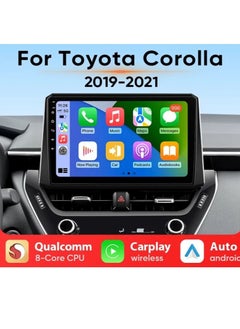 RAYMOS Android Screen For Toyota Corolla 2019 TO 2021 4GB RAM Support Apple Carplay Android Auto Wireless QLED Touch Screen AHD Camera Included SIM Card Support Bluetooth DSP Navigation GPS  - Image 1