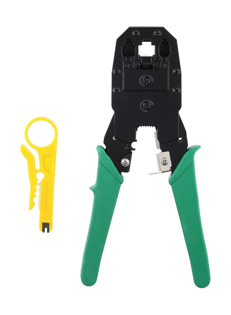 كماشة كبس الكابلات وقاطع الأسلاك وأداة شبكة الكمبيوتر - Image 1