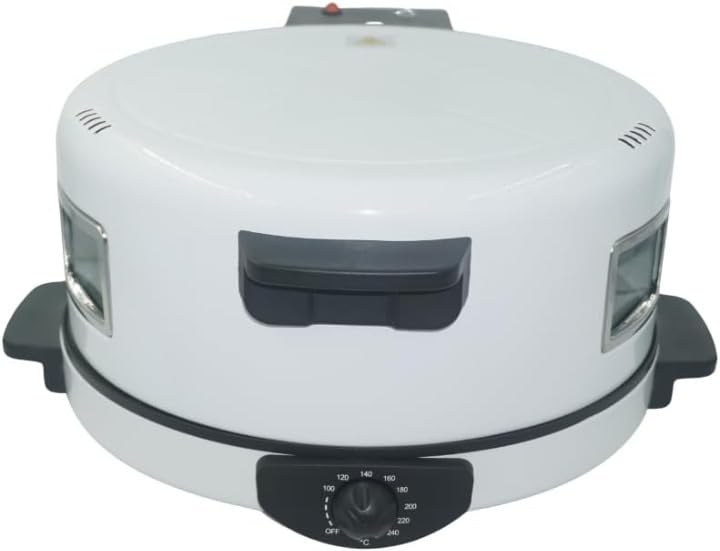 Derovan Arabic Bread & Roti Maker – 3000W Non-Stick Electric Saj-Style Griddle with Cold-Touch Handles - Image 4