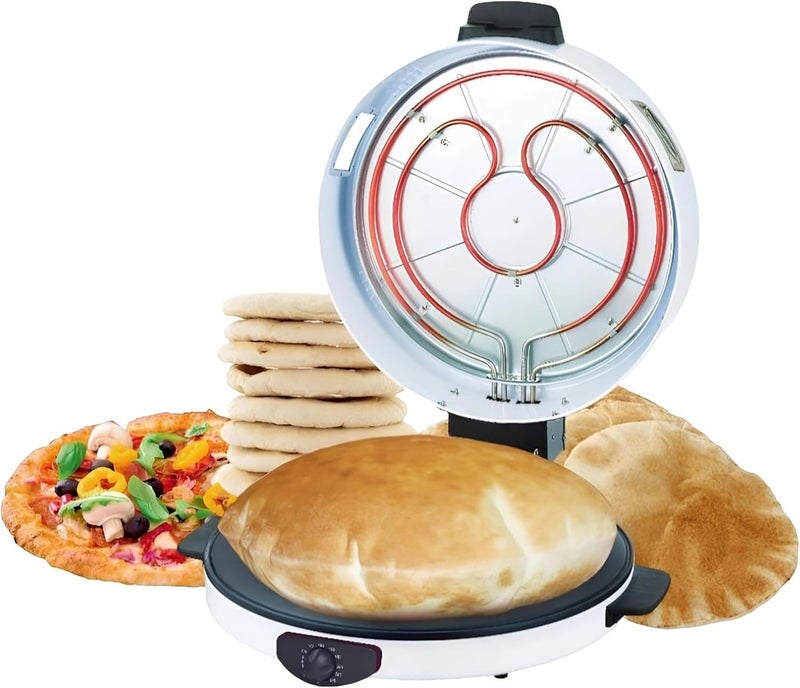 Derovan Arabic Bread & Roti Maker – 3000W Non-Stick Electric Saj-Style Griddle with Cold-Touch Handles - Image 1