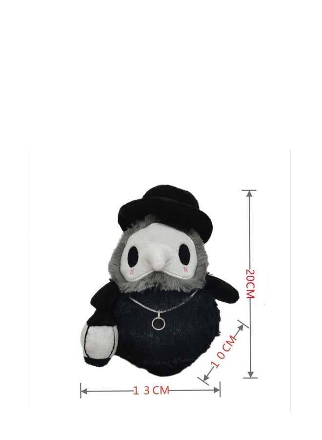 2Pcs Plushies Gifts Plague Doctor Plush+Nurse Toys-Cartoon Sewing Plush Animals Glow-In-The-Dark Dolls Bird Beak Doctor Plush Dolls 20cm - Image 5