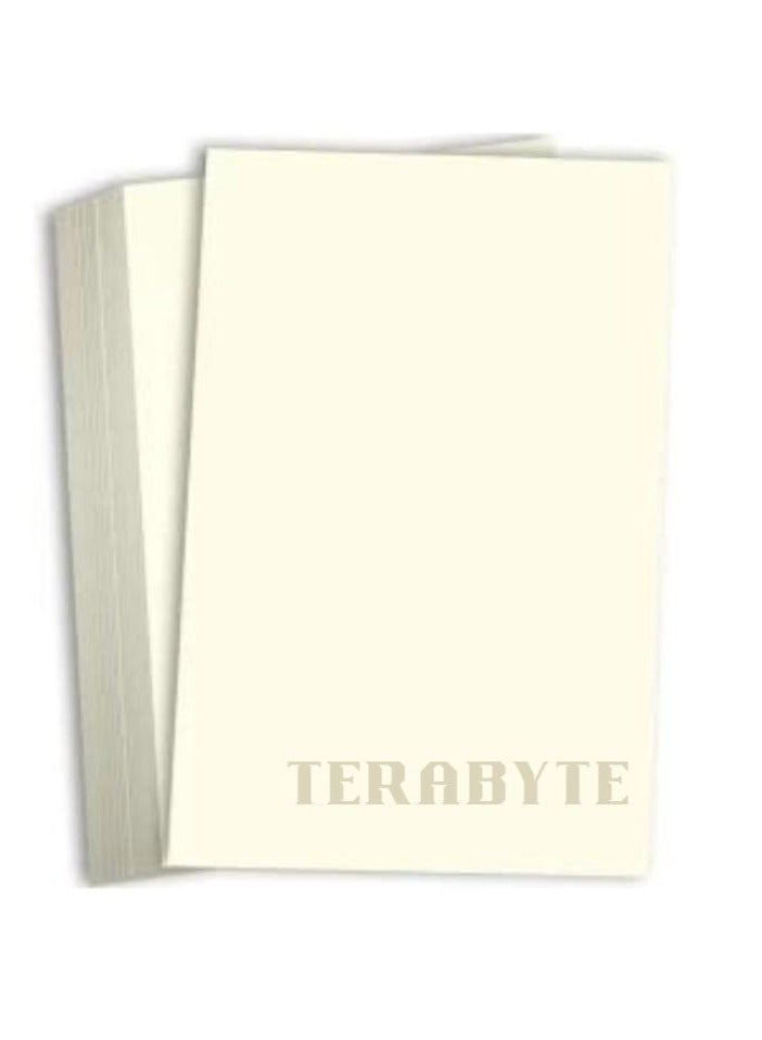 Terabyte Ice Gold Paper Ivory Size A4 Certificate, Business, Wedding Card, Gift Paper (300 GSM - 20 Sheets) - Image 1