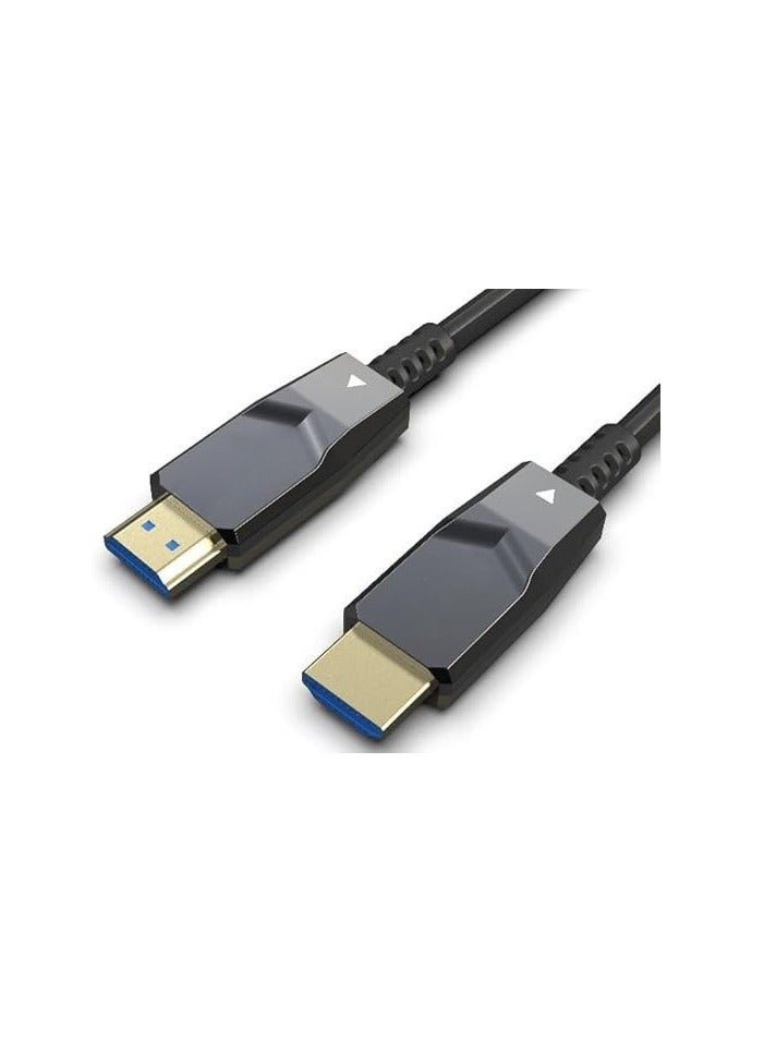 كابل HDMI ألياف بصرية 75 متر – بدقة 8K وسرعة 48 جيجابت، إصدار 2.1، يدعم 8K عند 60 هرتز و4K عند 120 هرتز، مدى ديناميكي وصوت محيطي