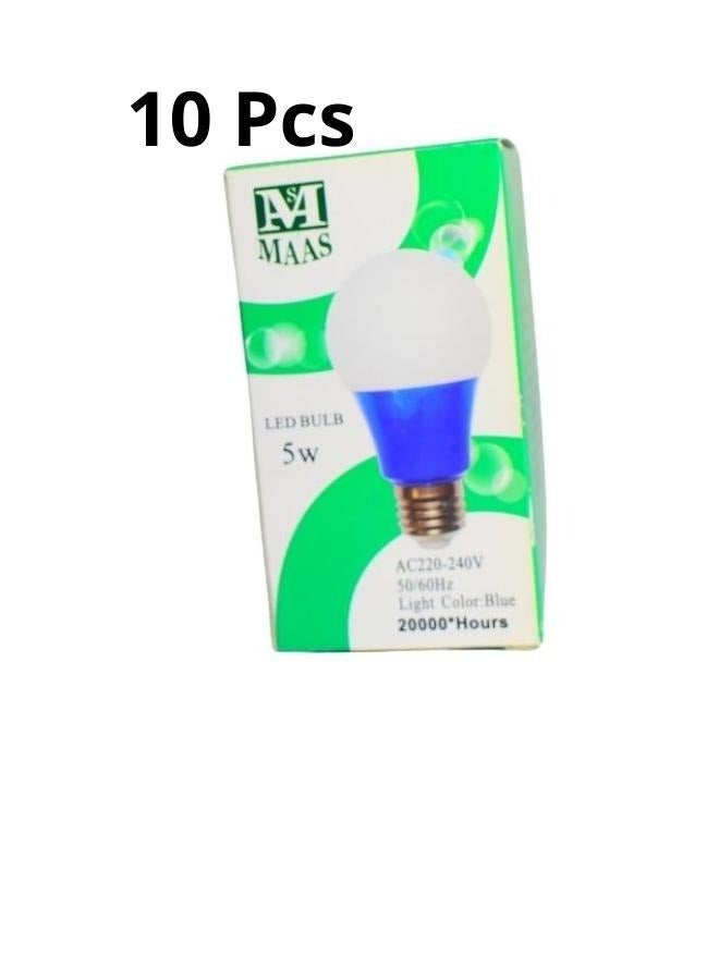 MAAS Lamp set of 10 pieces, indoor lighting, 5 watt LED bulb, Blue color  - Image 5
